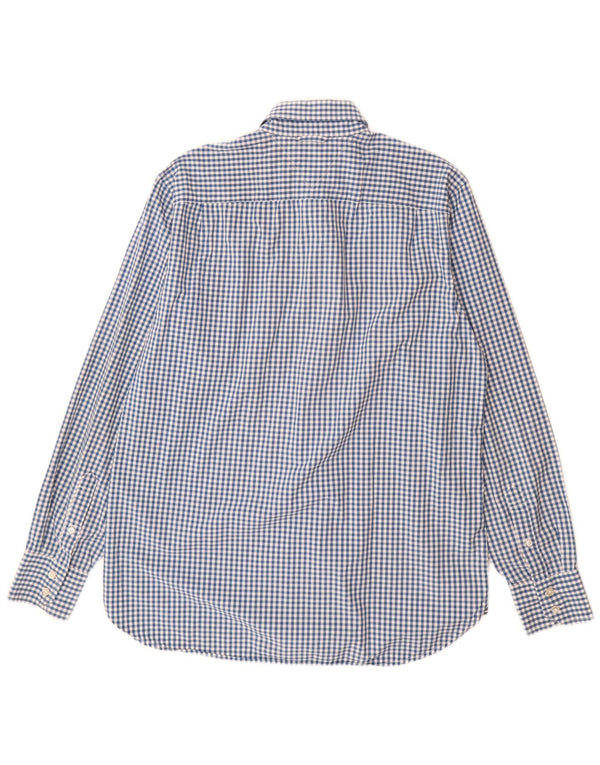 Tommy Hilfiger Camisa De Cuadros De Algodón A Cuadros Azul Medio