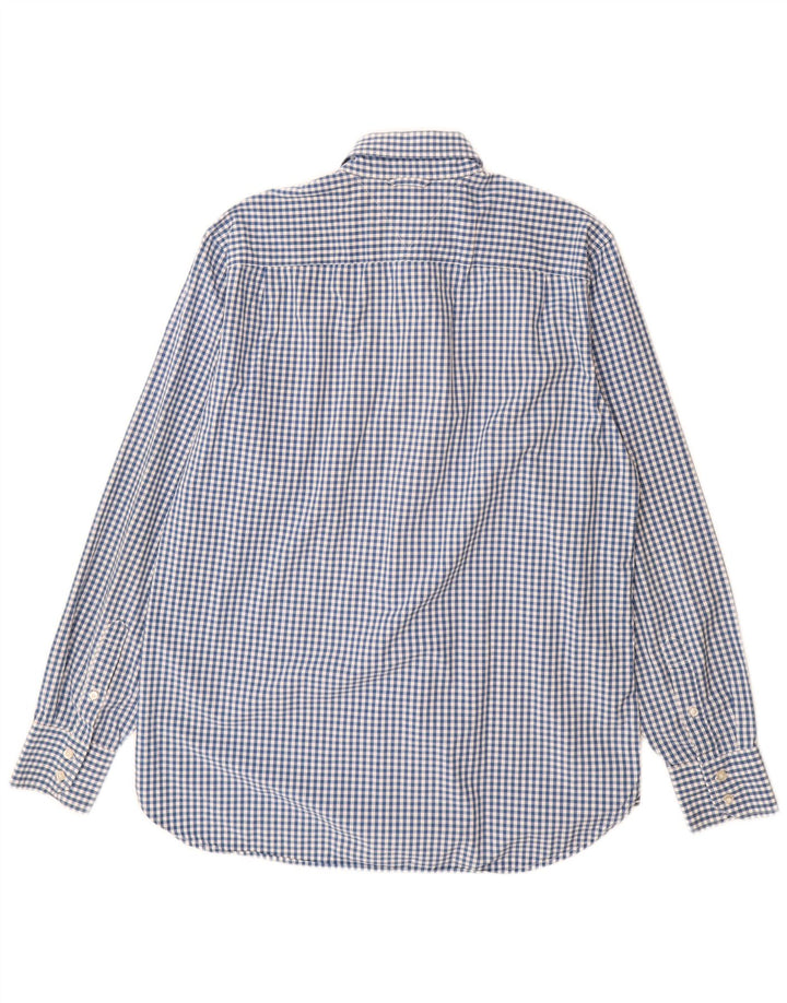 Tommy Hilfiger Camisa De Cuadros De Algodón A Cuadros Azul Medio