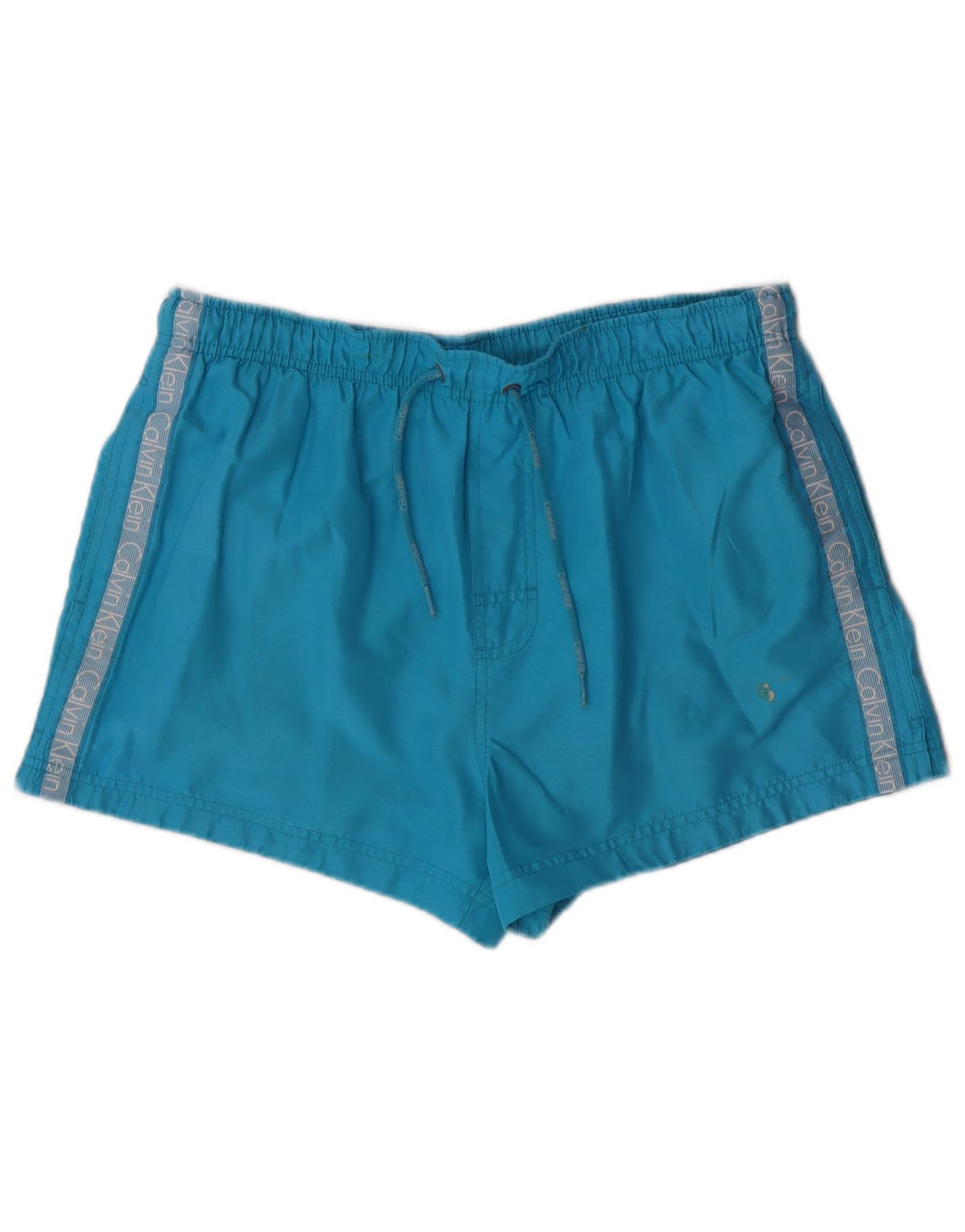 CALVIN KLEIN Bañador con estampado gráfico para hombre, talla grande, poliéster azul