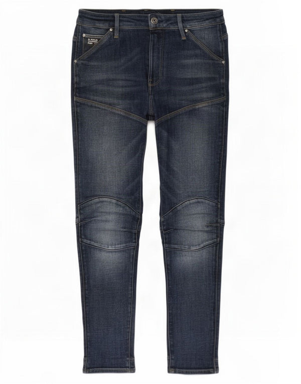 G-Star Womens Ultra High-Rise Skinny Jeans W29 L28 Blue Cotton