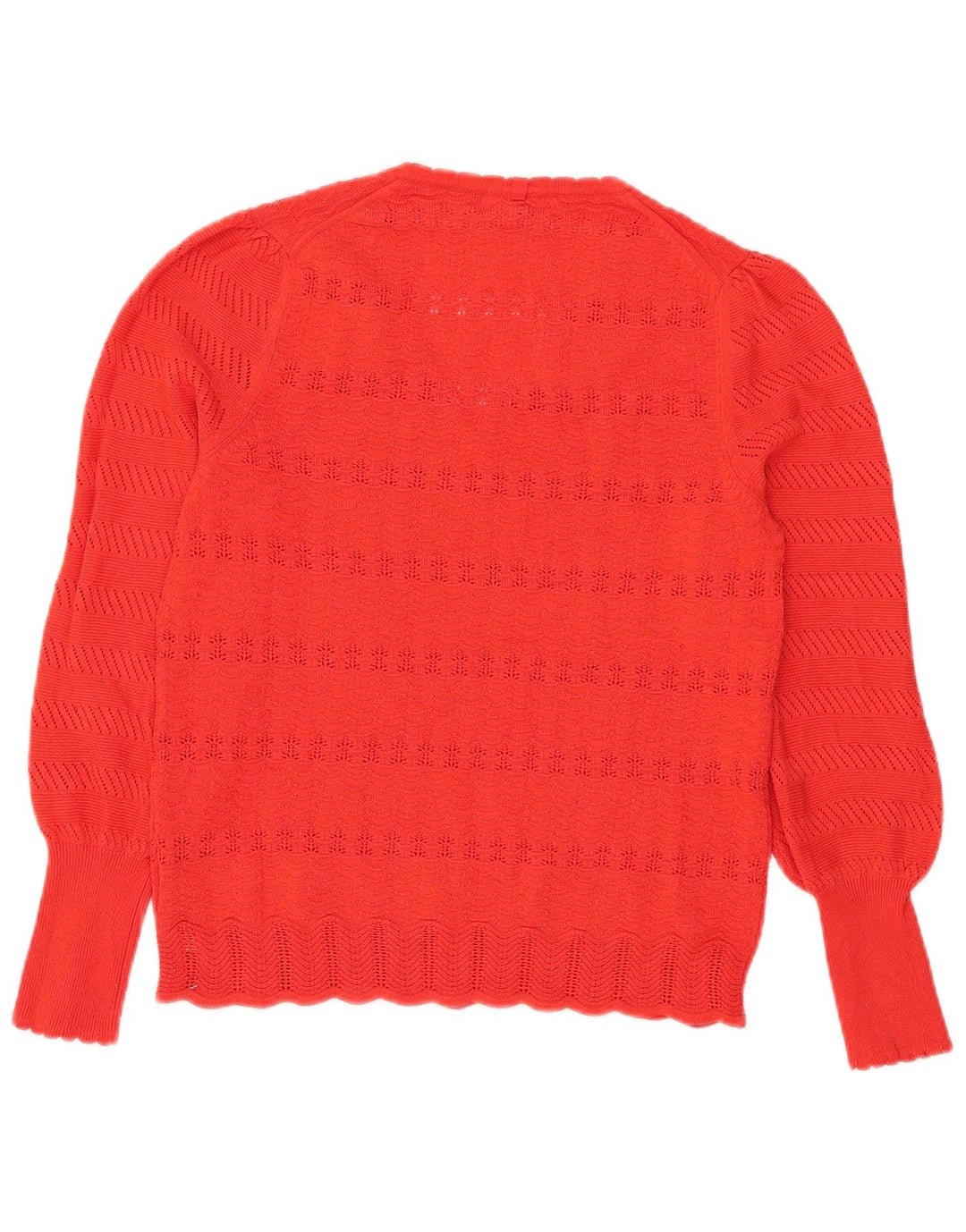 Marks & Spencer Jersey con cuello en V para mujer UK 44 Poliéster rojo mediano
