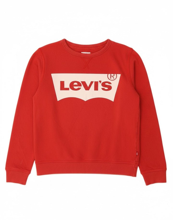 LEVI'S Sudadera estampada para niños 13-14 años Algodón rojo
