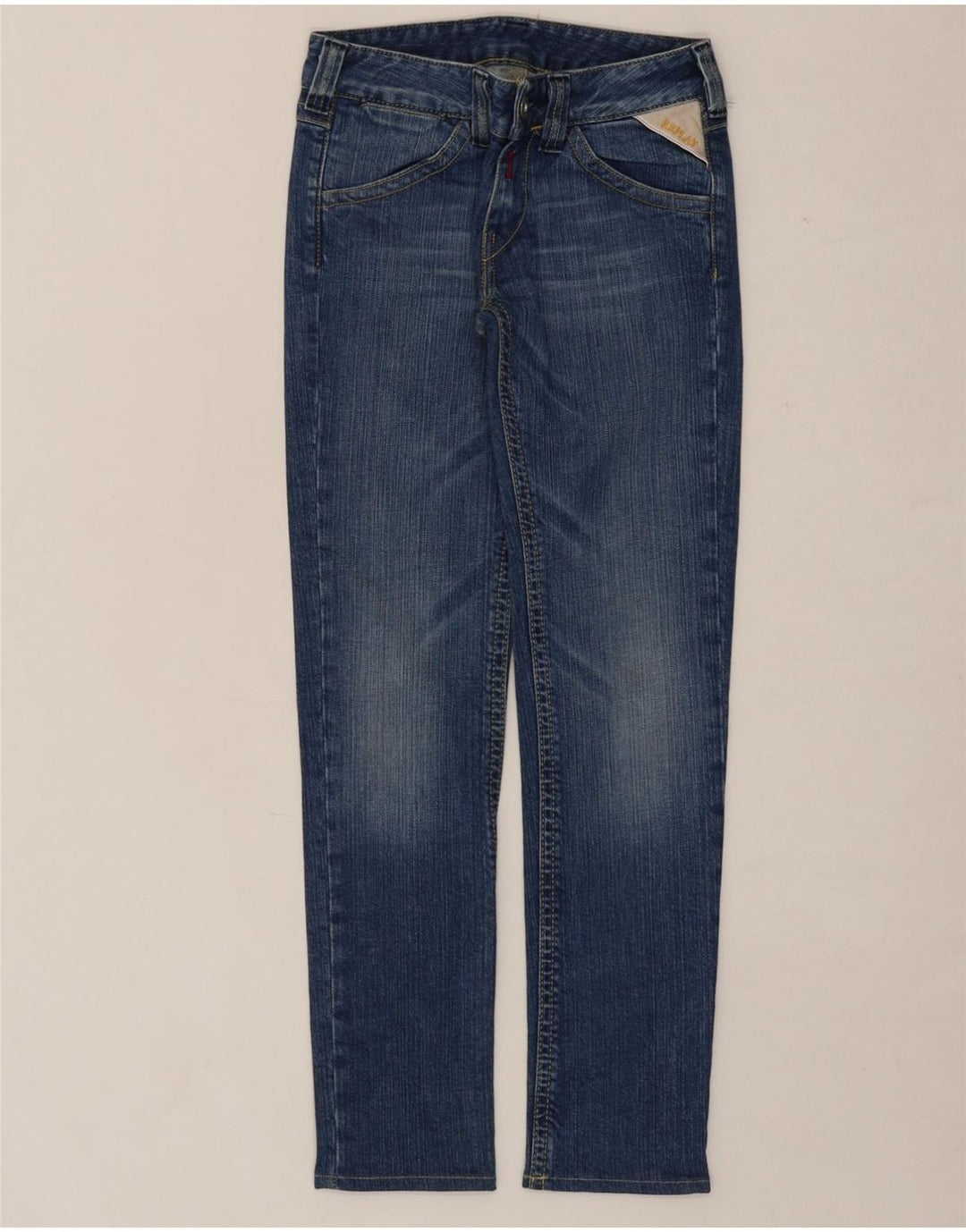 REPLAY Womens Slim Jeans W25 L27 Blue Cotton Classic Vintage Replay and Second-Hand Replay from Messina Hembry 
