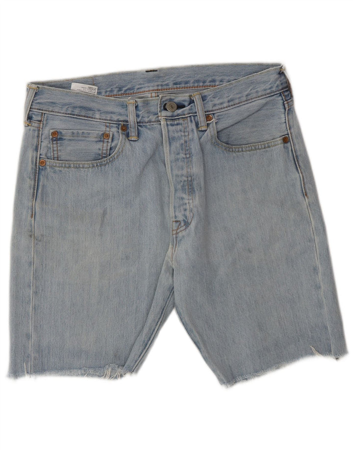 Levi's Mens 501 Shorts De Mezclilla W31 Algodón Azul Medio