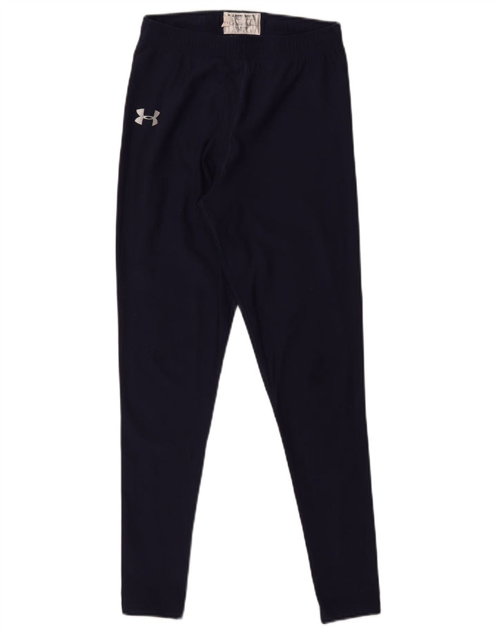 UNDER ARMOUR Leggings Cold Gear para mujer Reino Unido 12 Azul marino mediano