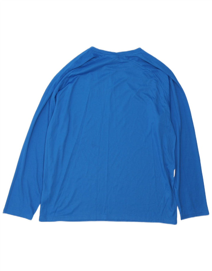 Puma Camiseta de manga larga para hombre Poliéster a rayas azules grandes