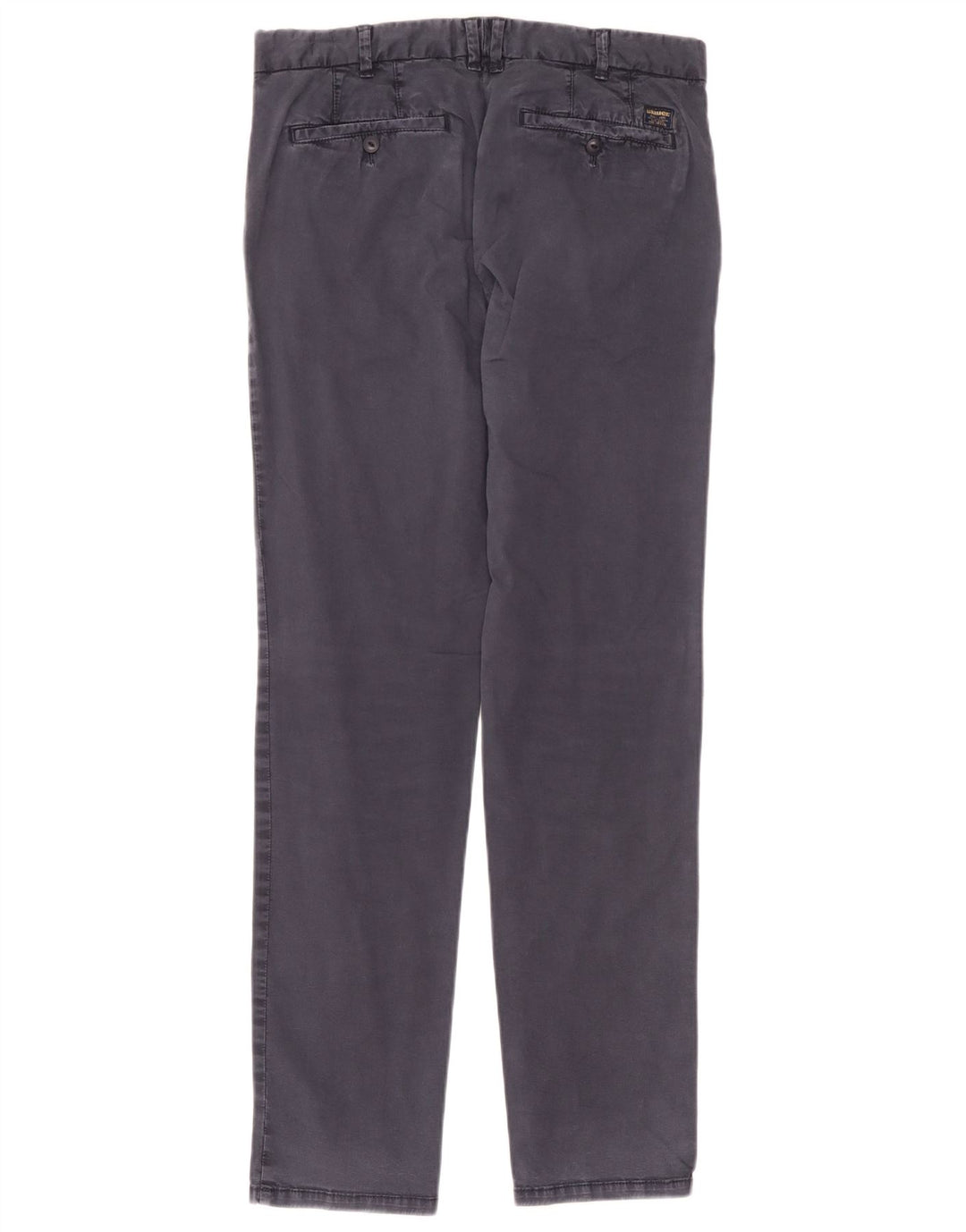 Blauer Mens Slim Chino Pantalones W32 L33 Azul Marino Algodón