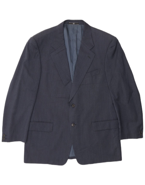 Valentino Chaqueta tipo blazer de 2 botones para hombre IT 52 XL Lana virgen azul marino