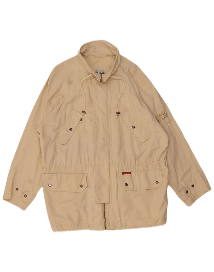 THINK PINK Chaqueta utilitaria para hombre IT 50 Large Beige