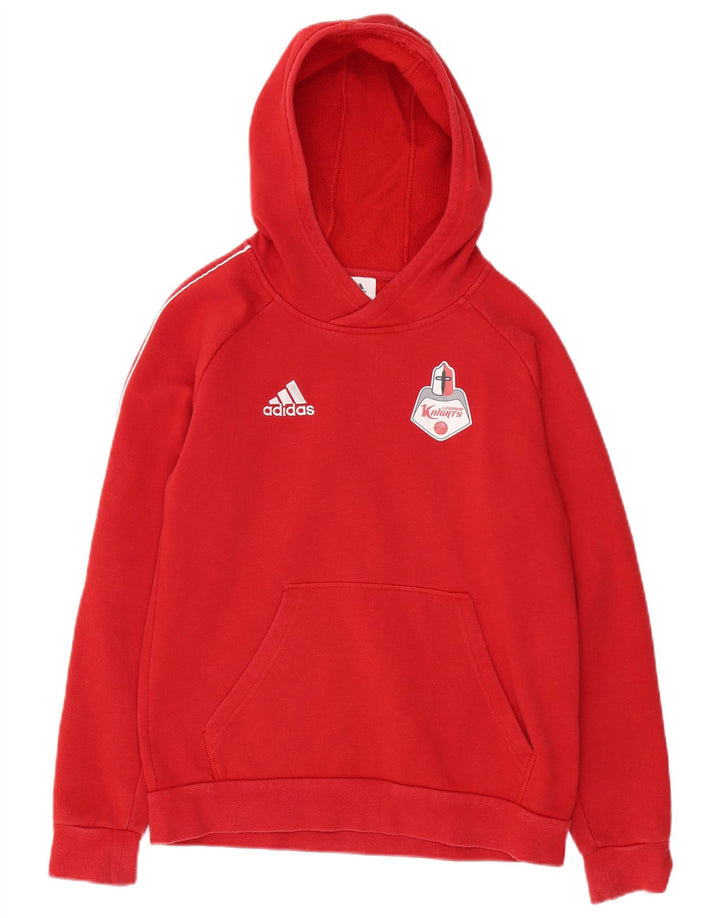 ADIDAS Boys Legnano Basket Knights Sudadera con capucha Jumper 13-14 años Rojo