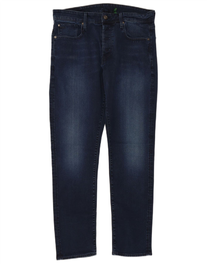 G-STAR Vaqueros cónicos rectos para hombre W34 L32 Algodón azul marino