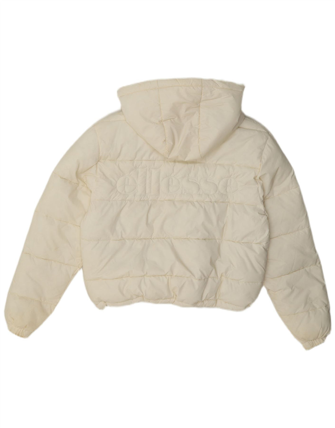 Chaqueta acolchada extragrande con capucha para mujer Ellesse UK 8 Small Off White