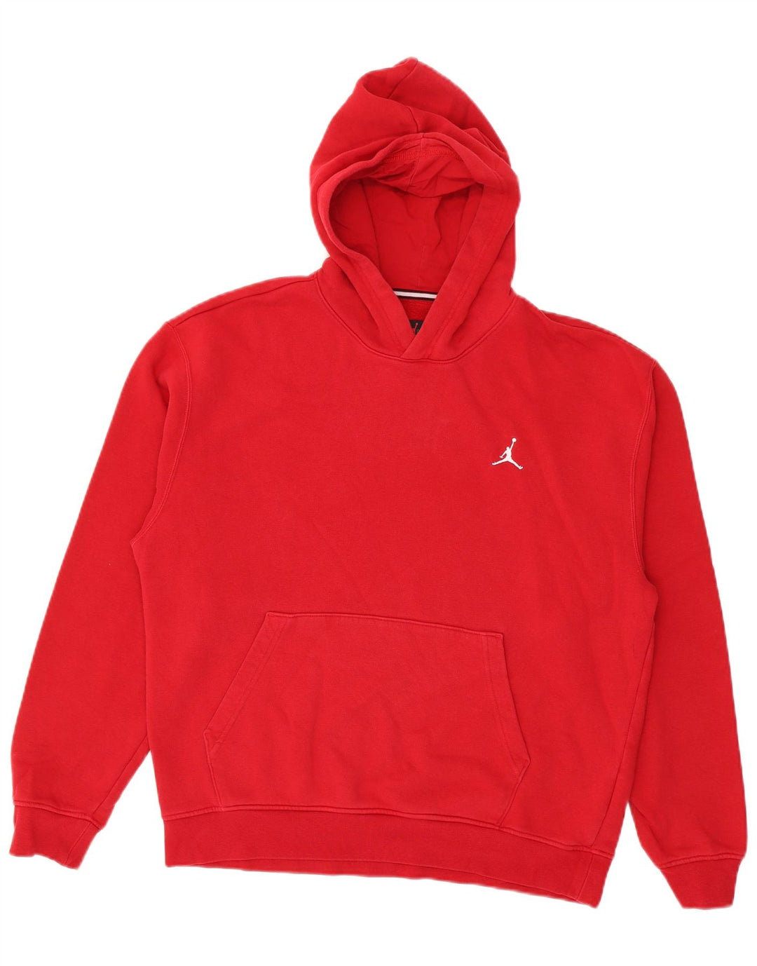 Jordan - Sudadera con capucha para hombre, color rojo medio, algodón