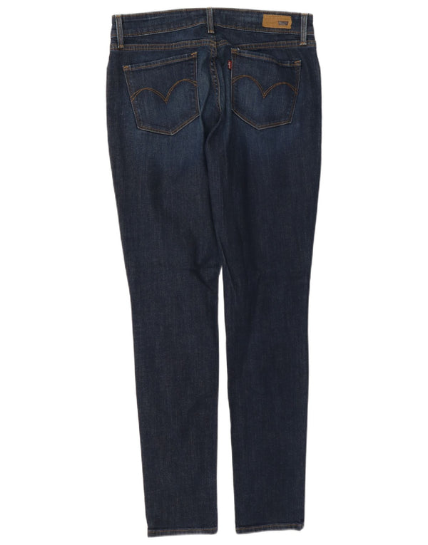 Levi's Vaqueros ajustados de talle medio Demi Curve para mujer W28 L32 Algodón azul marino