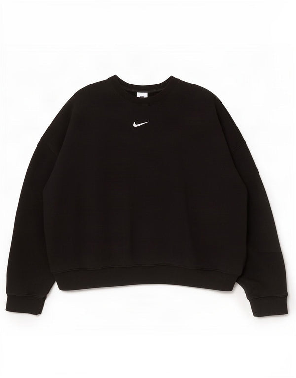 Nike - Sudadera extragrande para mujer, talla 40, XL, algodón negro