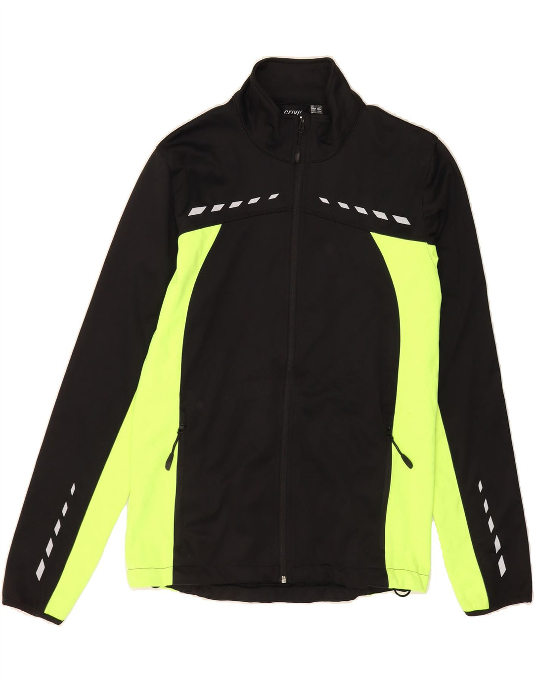 CRIVIT Mens Tracksuit Top Jacket UK 34/36 Small Black Colourblock Vintage Crivit and Second-Hand Crivit from Messina Hembry 
