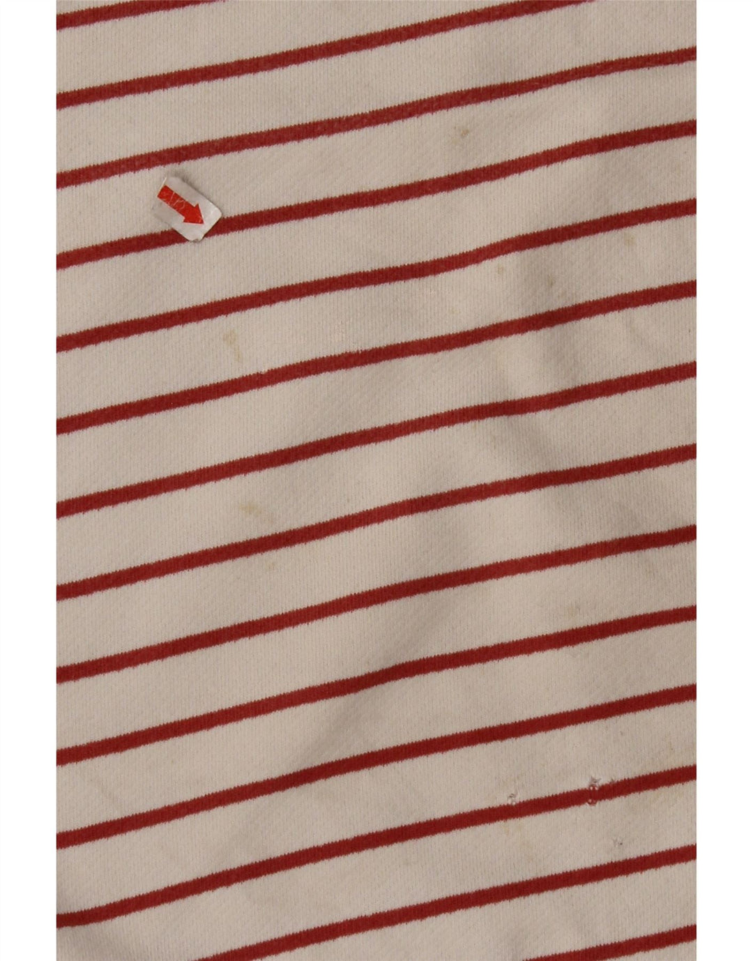 FAT FACE Top para Mujer Manga Larga UK 8 Pequeño Algodón a Rayas Blanco Roto