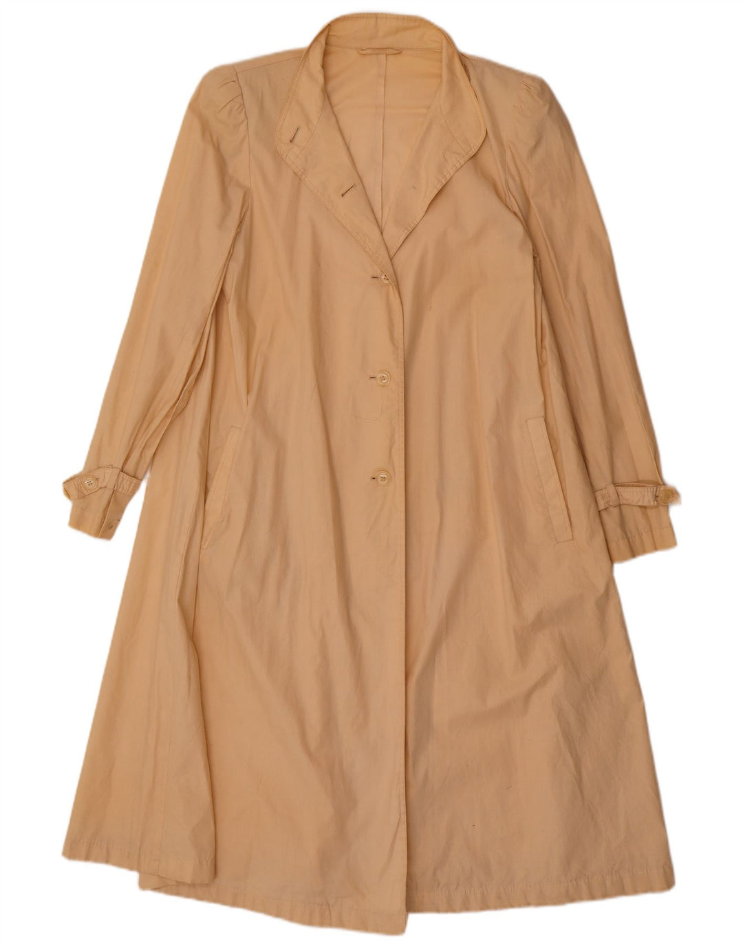 Vintage mujer abrigo Reino Unido 14 Medio Beige