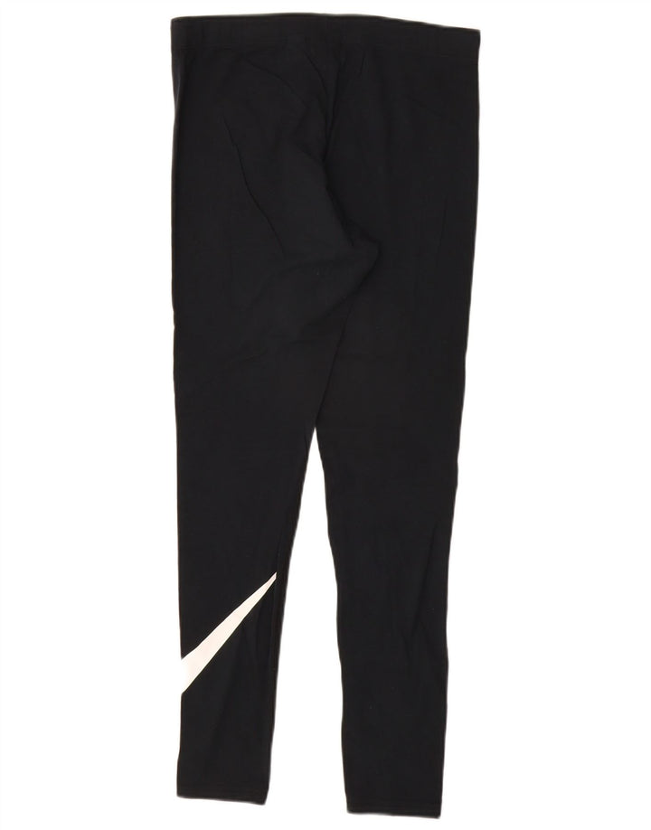 Nike - Leggings gráficos para mujer (talla 40), algodón negro mediano