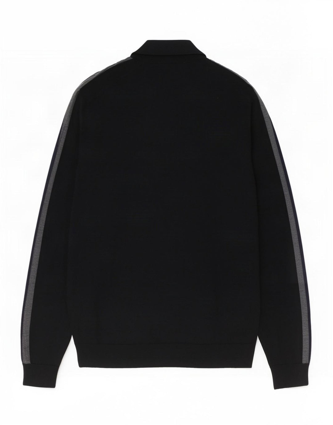 Marks & Spencer Jersey con cuello y cremallera para hombre XL Negro Colorblock