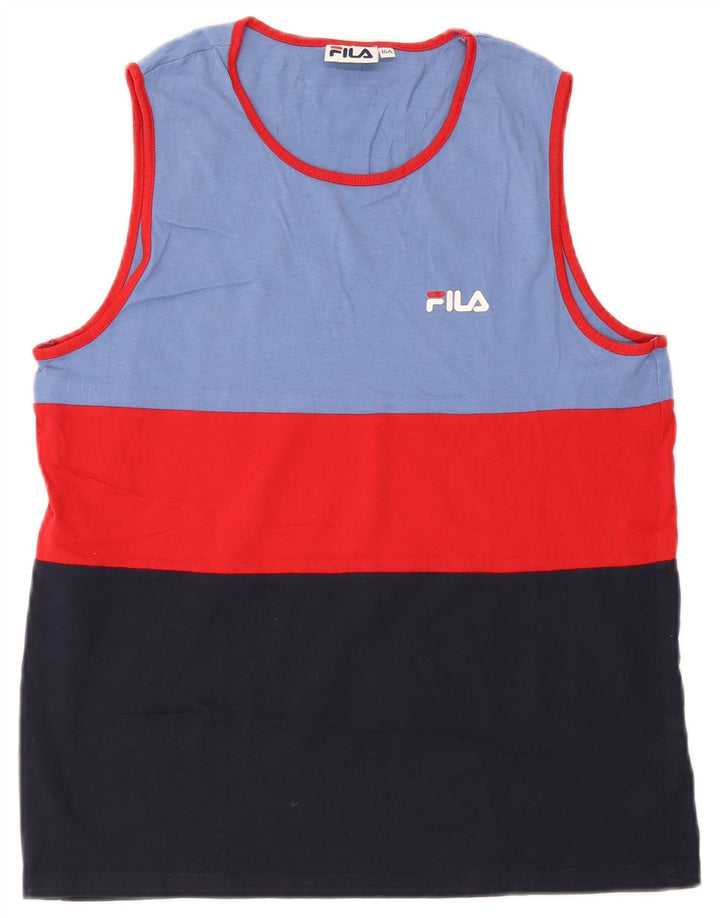 FILA Camiseta sin mangas para niño 15-16 años, multicolor