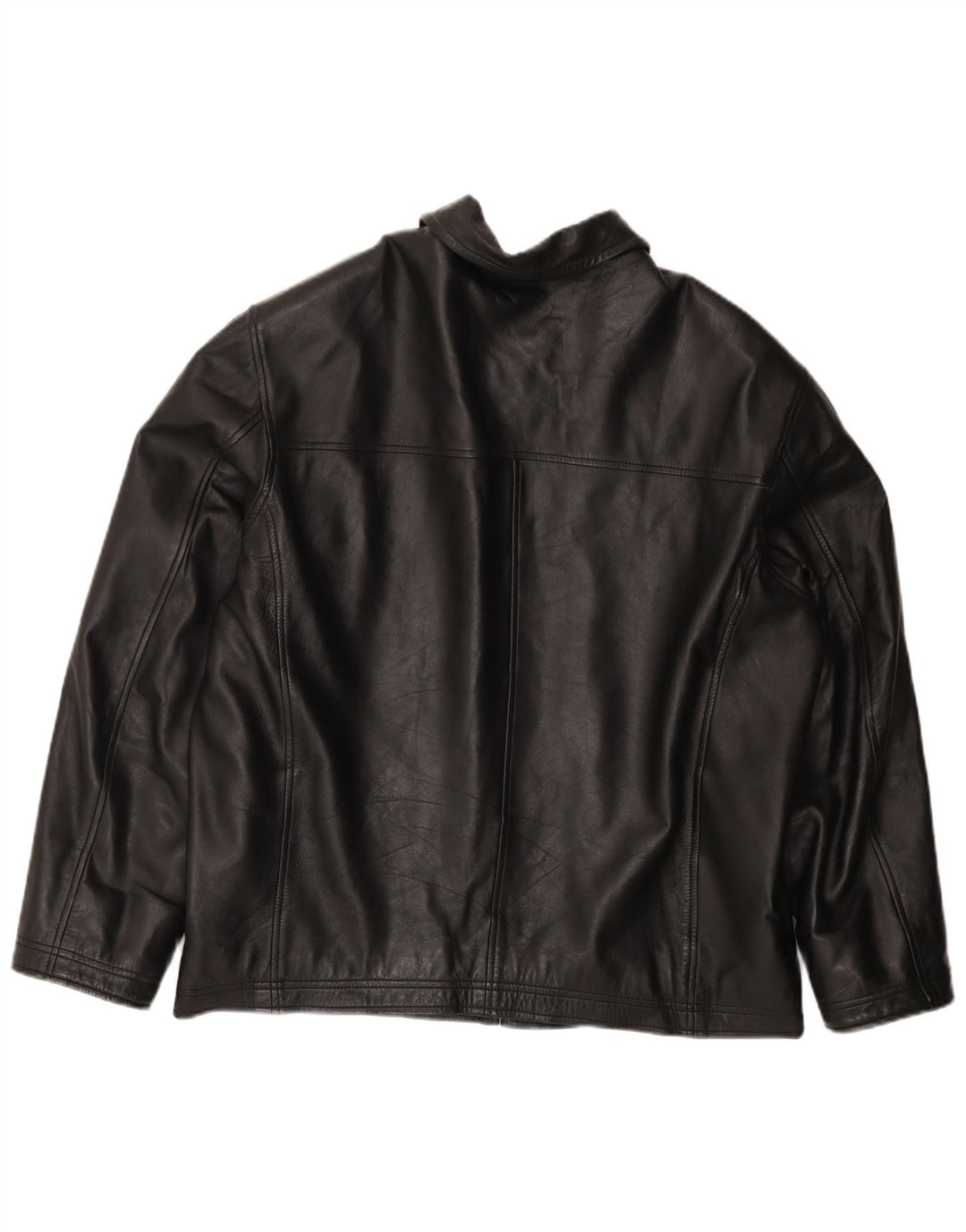 Route 66 Chaqueta de cuero para hombre UK 42 XL Cuero negro