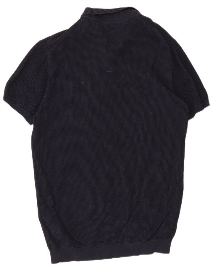 Polo Massimo Dutti Hombre Large Azul Marino Algodón