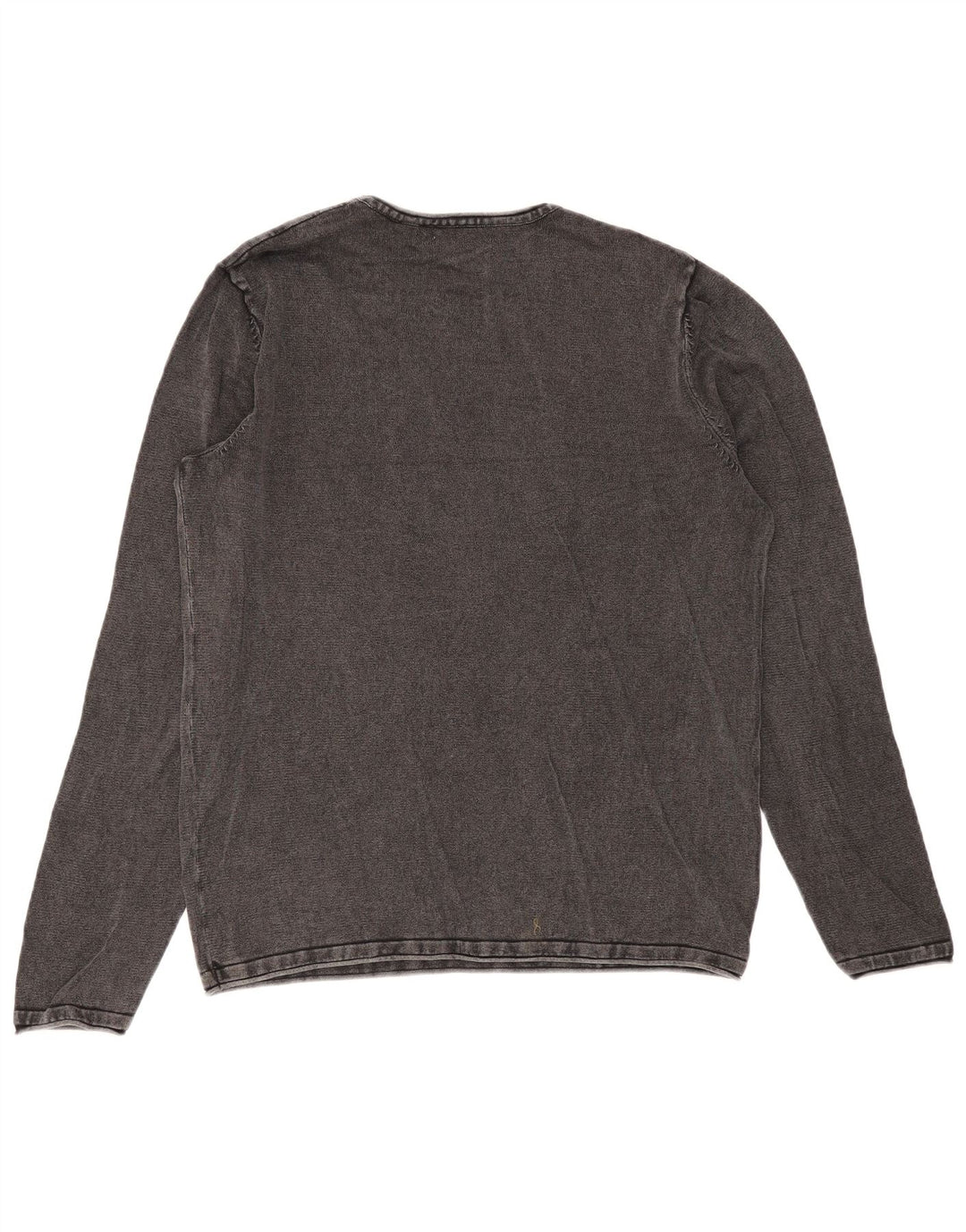 Jack & Jones Hombre Top Manga Larga Algodón Gris Medio