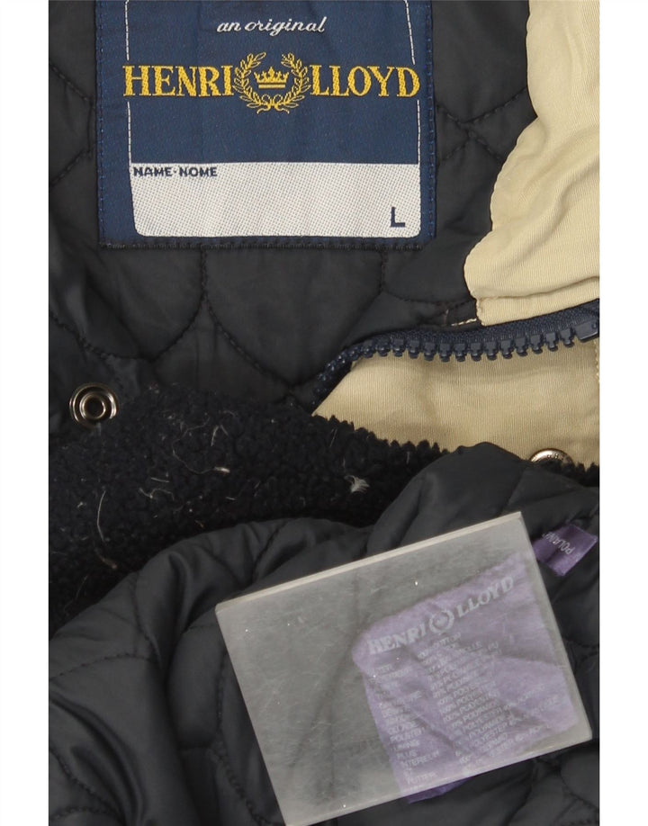 Henri Lloyd Chaqueta utilitaria para hombre Reino Unido 40 Grande Algodón verde