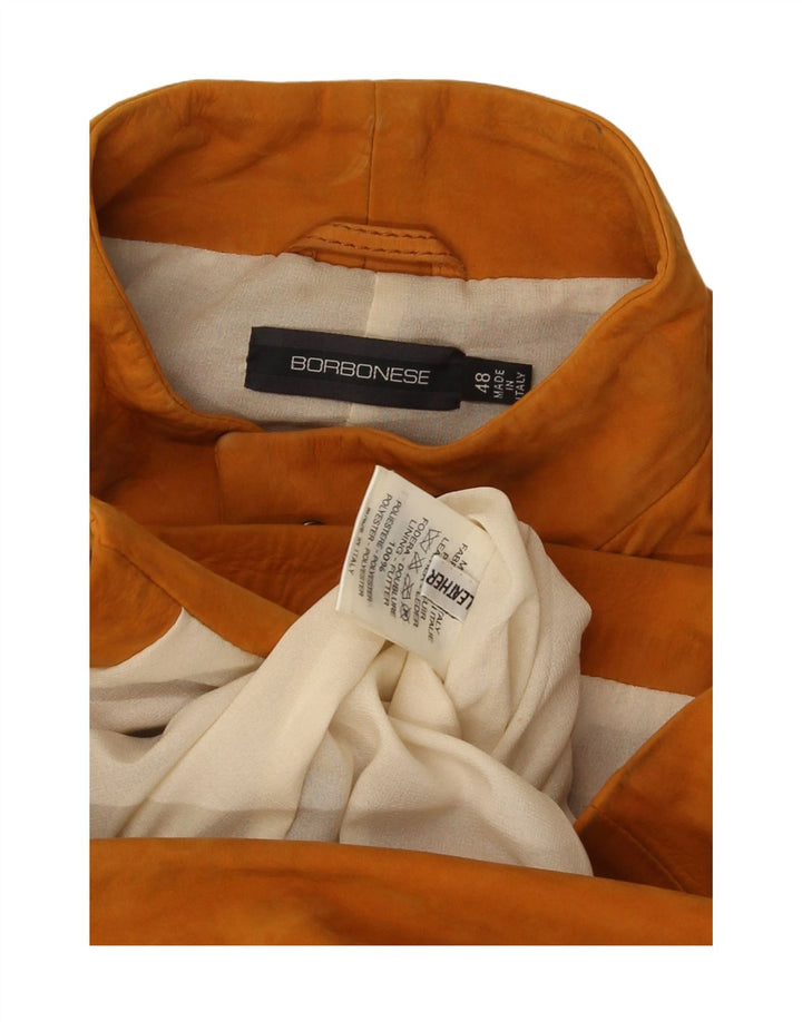 Chaqueta de ante Borbonese para mujer IT 48 XL Cuero marrón