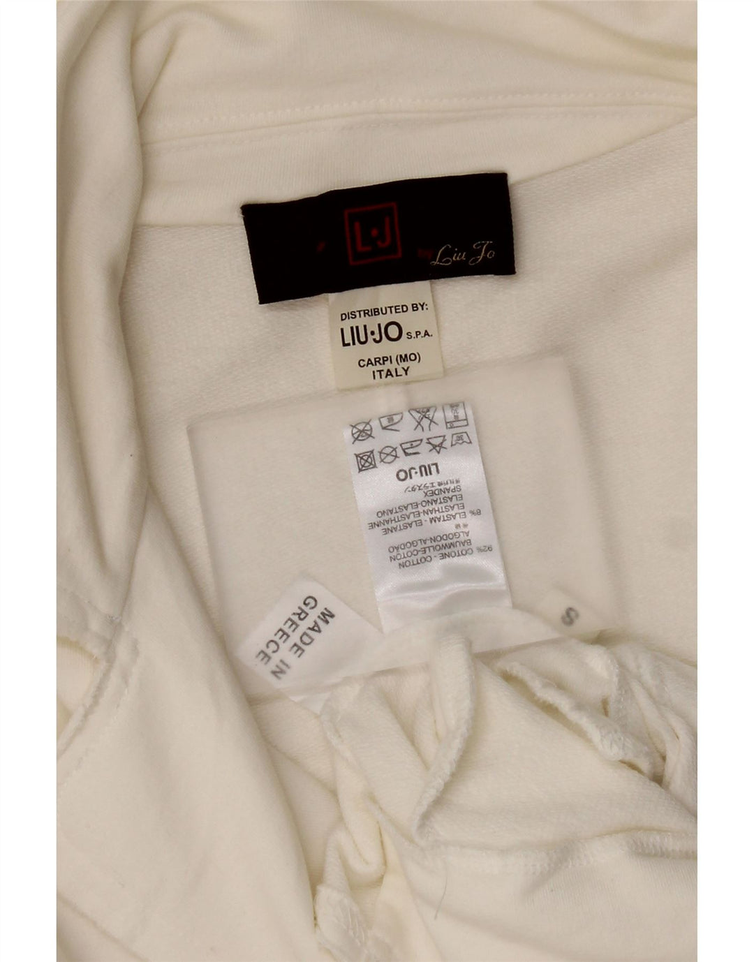 Liu Jo Chaqueta Blazer de 3 Botones para Mujer UK 10 Small White Cotton
