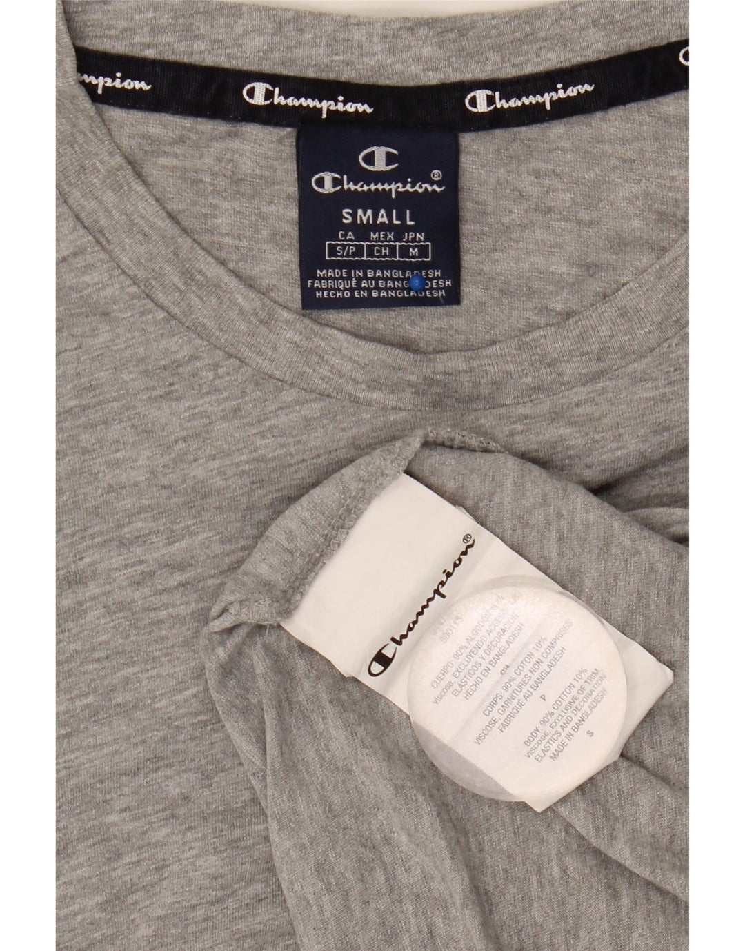 Champion Camiseta Hombre Top Small Gris Algodón