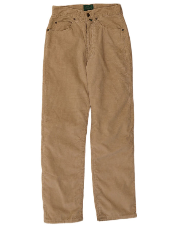 Best Company Pantalones de pana rectos gráficos para hombre W28 L30 Beige