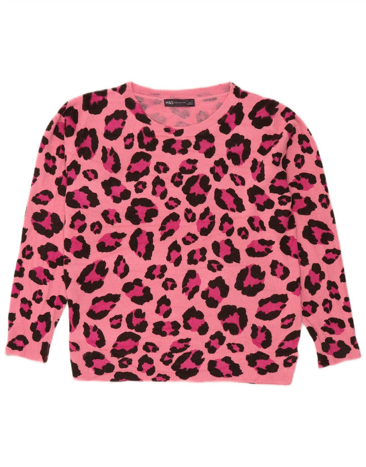 Marks & Spencer - Jersey de cuello redondo para mujer, talla 40, color rosa medio