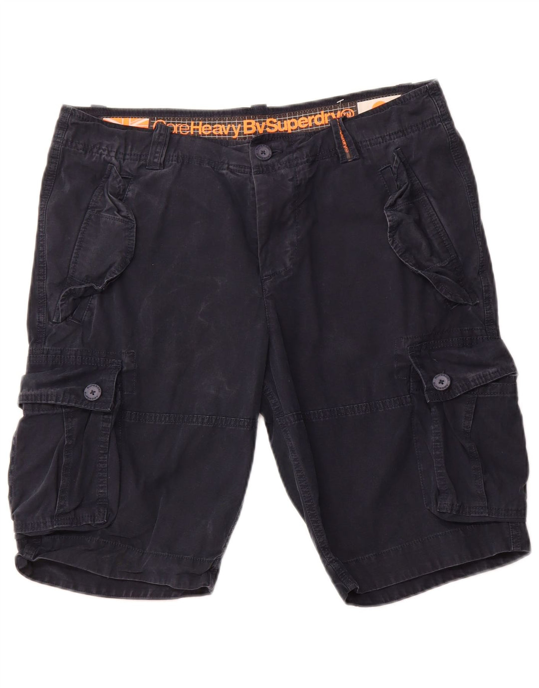SUPERDRY Shorts cargo para hombre XL W38 Algodón azul marino