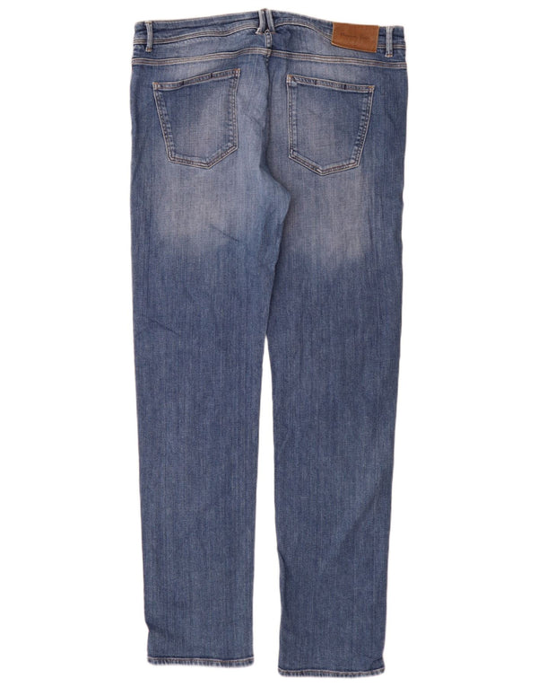 Massimo Dutti Vaqueros Rectos de Corte Casual para Hombre EU 46 XL W36 L34 Azul