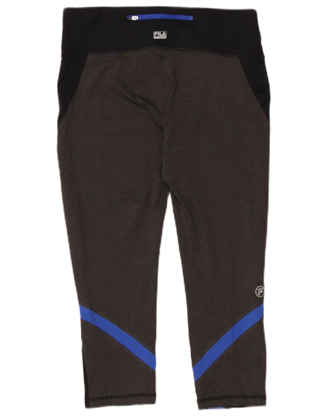 Fila Leggings Capri para mujer UK 44 Poliéster con bloques de color negro mediano
