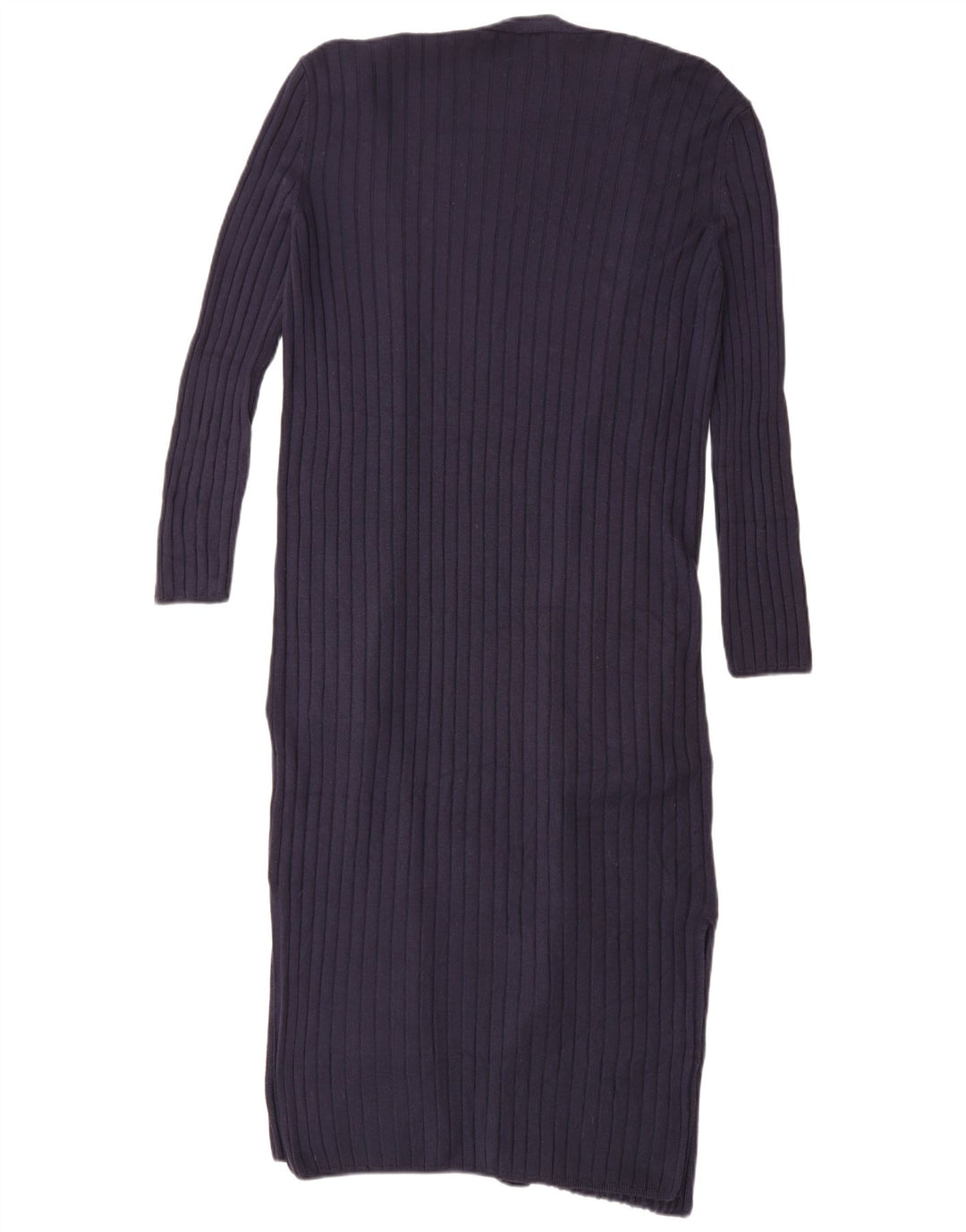 Marks & Spencer Suéter tipo cárdigan largo para mujer UK 10 Small Azul marino