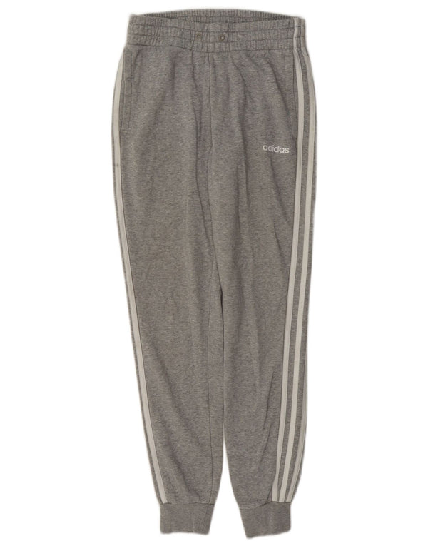 Adidas Mujer Chándal Pantalones Joggers UK 4/6 XS Gris Moteado Algodón