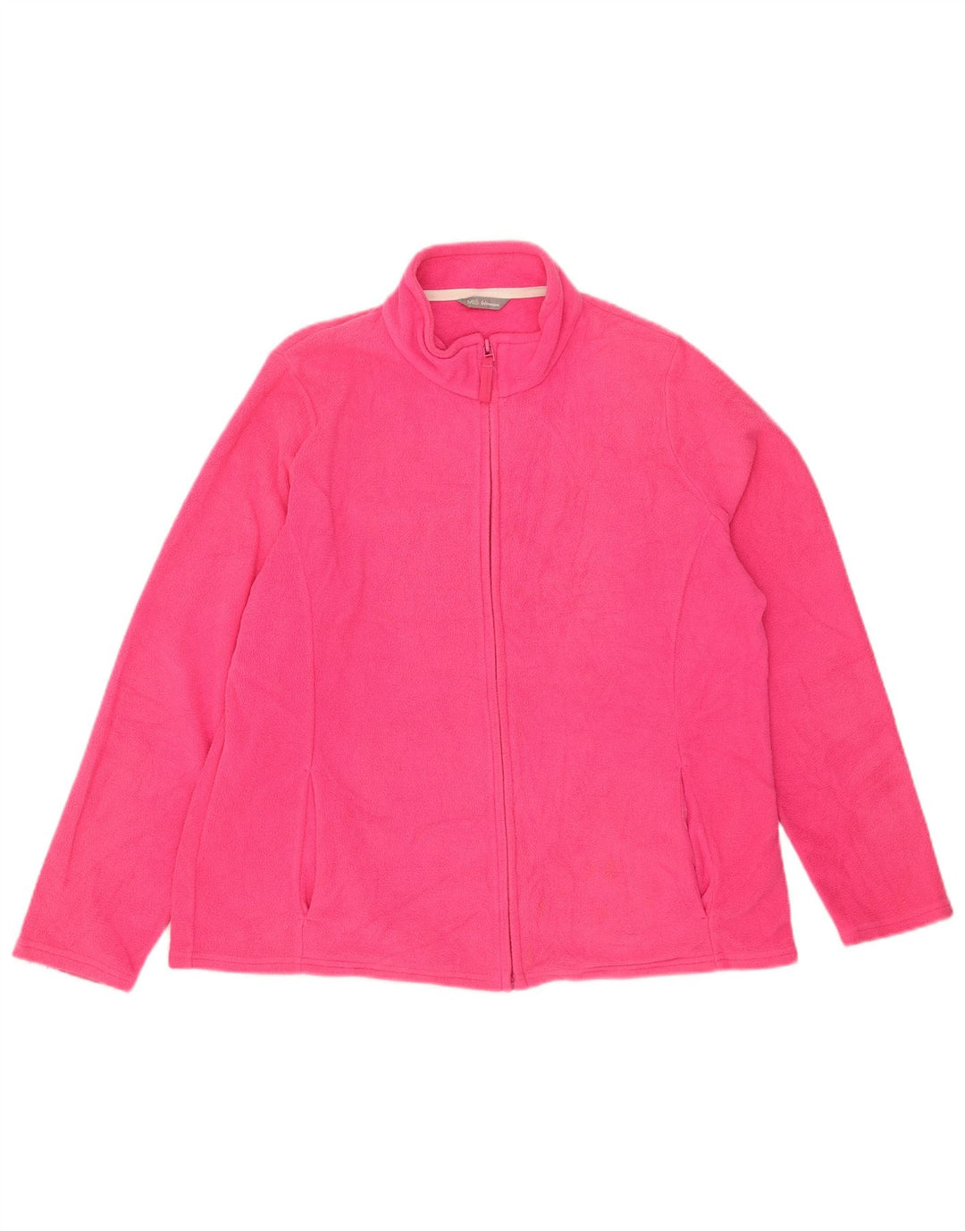 Marks & Spencer Chaqueta polar para mujer UK 20 2XL Poliéster rosa