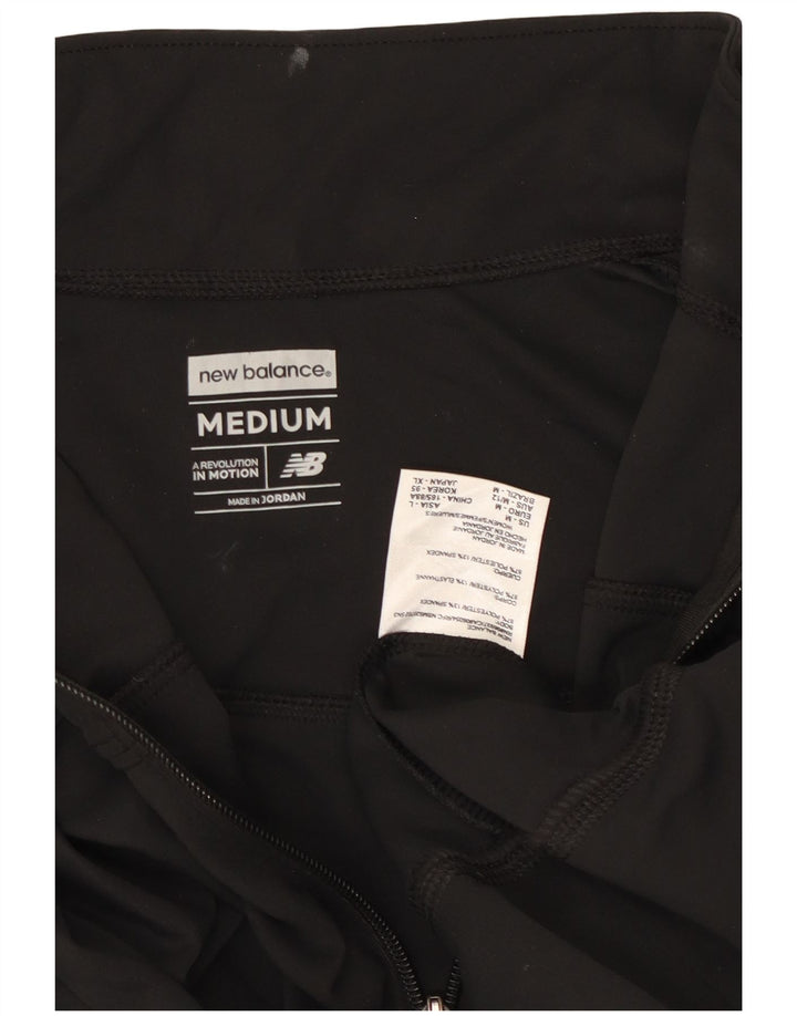 New Balance Chaqueta de chándal para mujer UK 12 Mediana Negro Poliéster