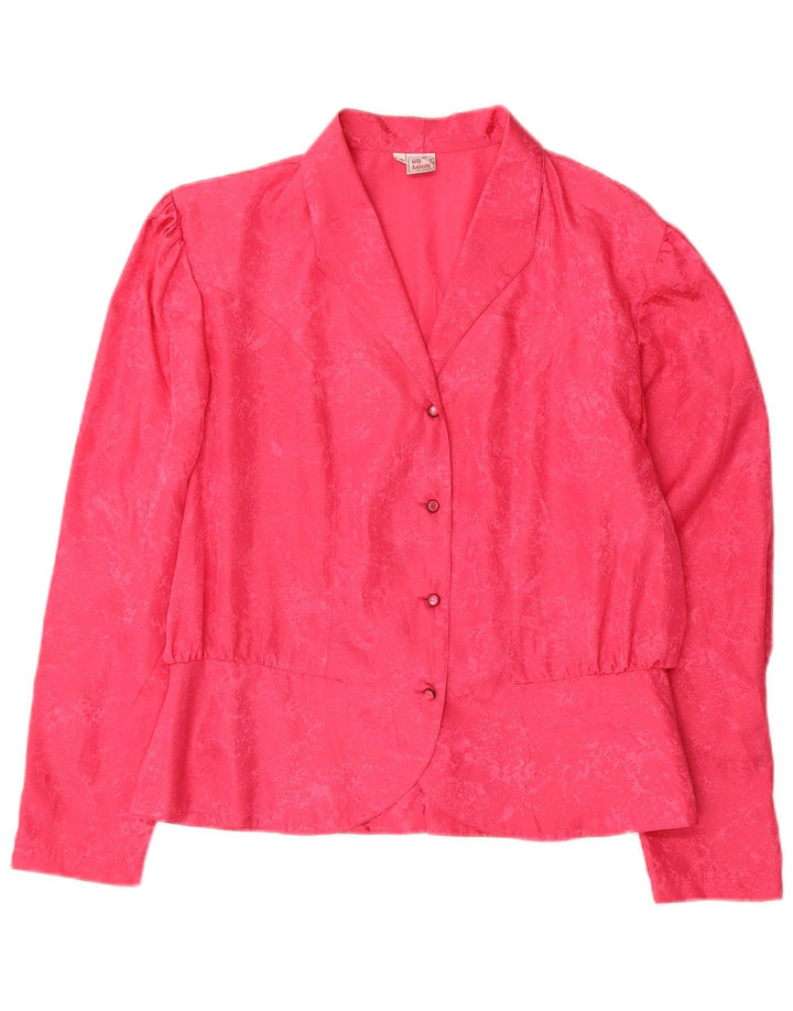 Blusa Camisa Mujer Lorena IT 48 XL Rosa Floral