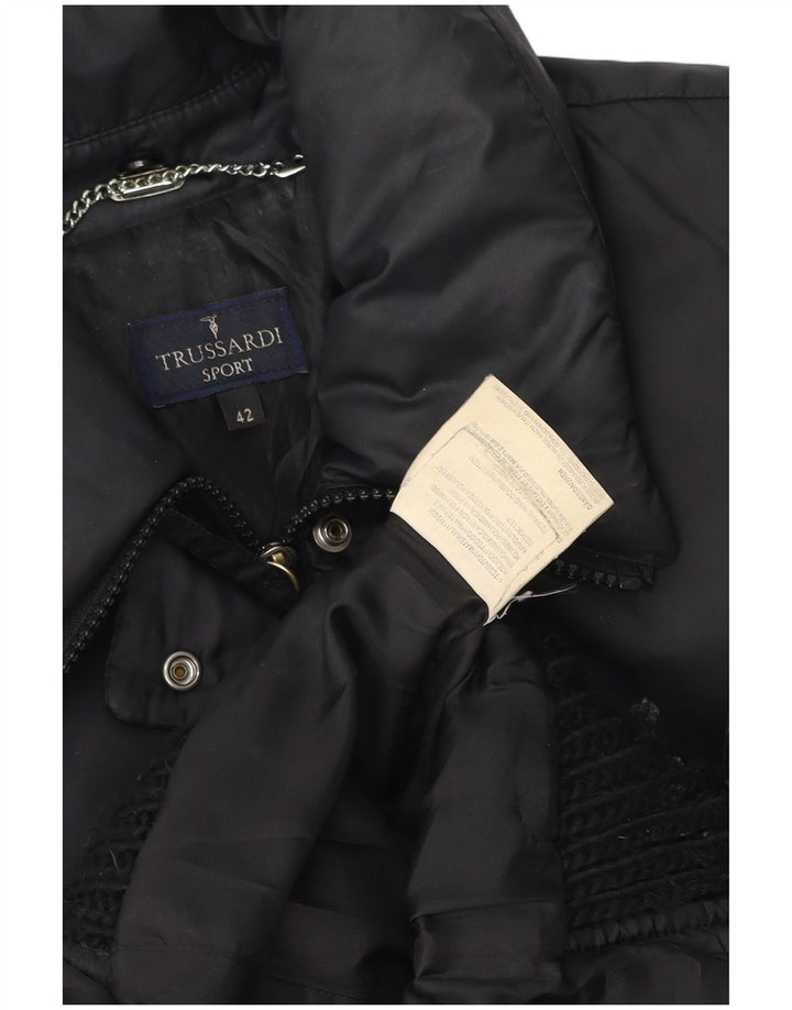 Chaqueta Acolchada Mujer Trussardi IT 42 Medium Negro Poliamida