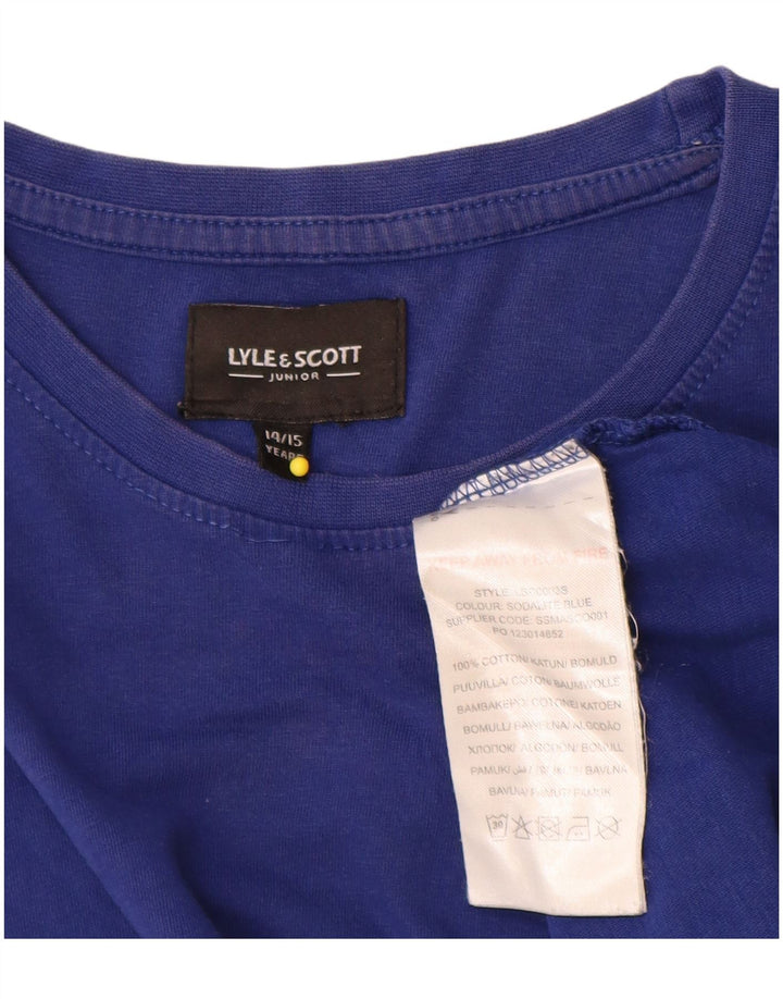 Lyle & Scott Camiseta para niño Top 14-15 años Azul Algodón