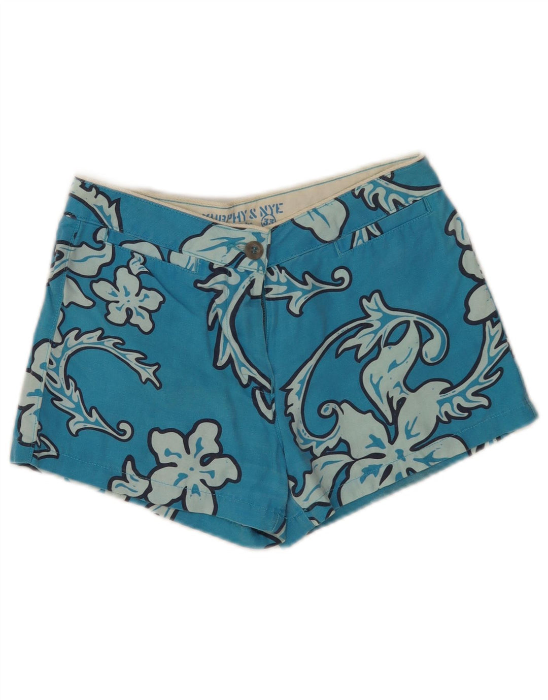 Murphy & Nye Bañador Corto Mujer W29 Algodón Floral Azul Medio