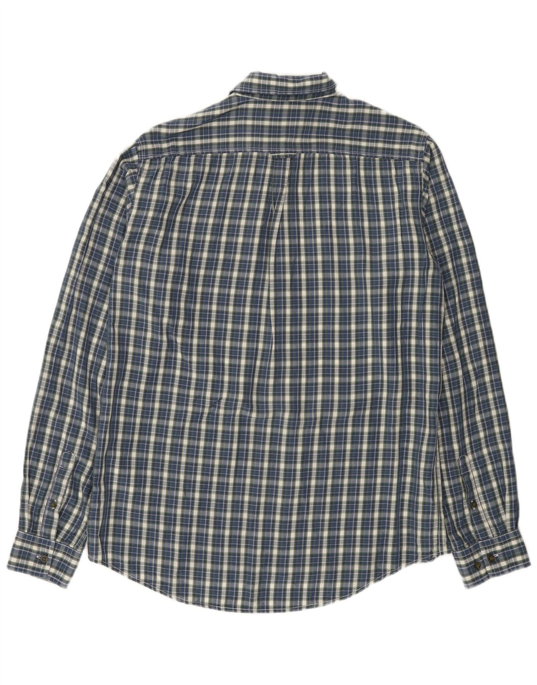 Camisa de corte regular para hombre Fjall Raven Lyocell a cuadros azules grandes