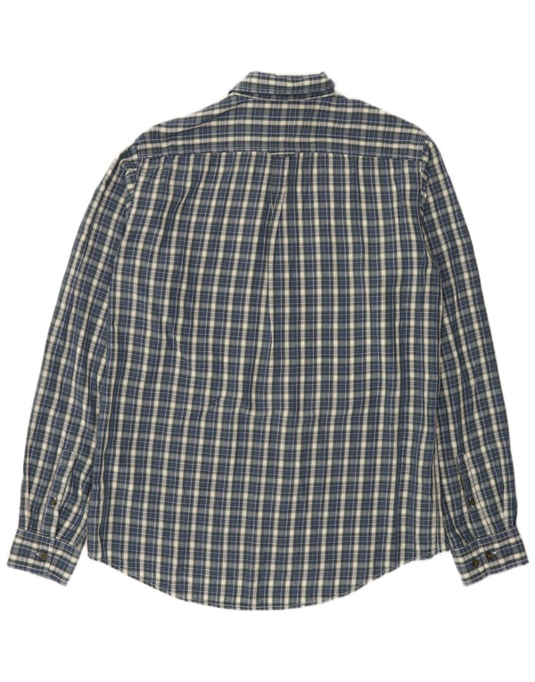 Fjall Raven Mens Regular Fit Shirt Large Blue Check Lyocell