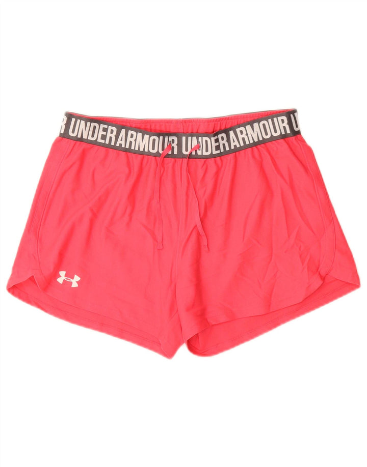 Under Armour Pantalones cortos deportivos gráficos para mujer UK 10 Small Pink
