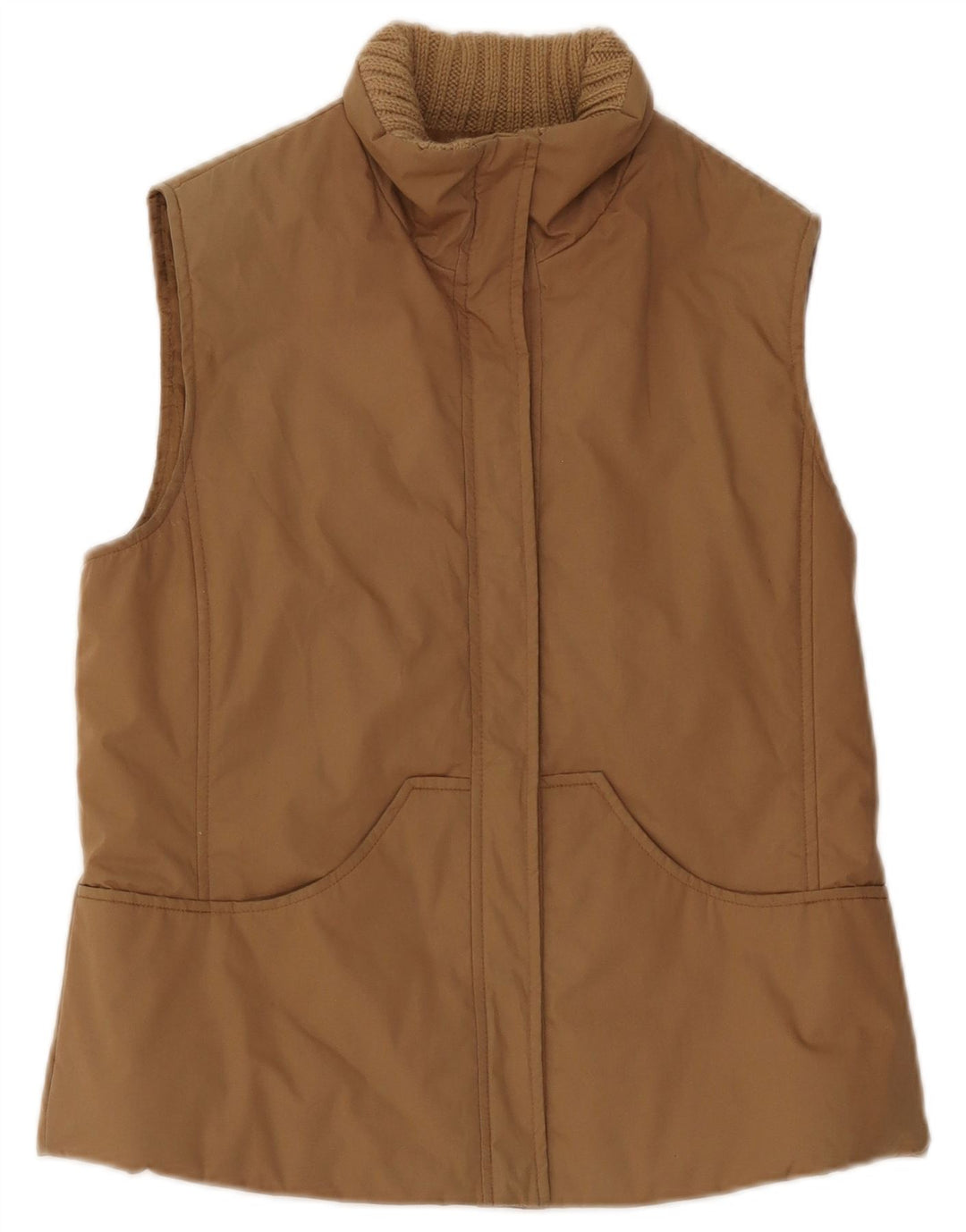 Max & Co. Chaleco acolchado extragrande para mujer Reino Unido 10 Pequeño Algodón beige