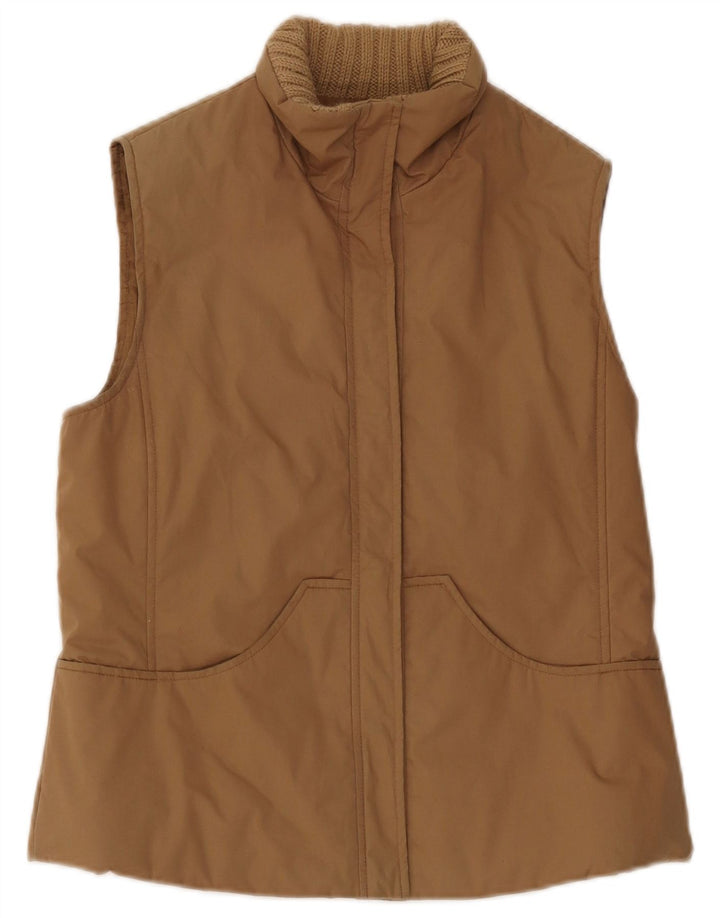 Max & Co. Chaleco acolchado extragrande para mujer Reino Unido 10 Pequeño Algodón beige